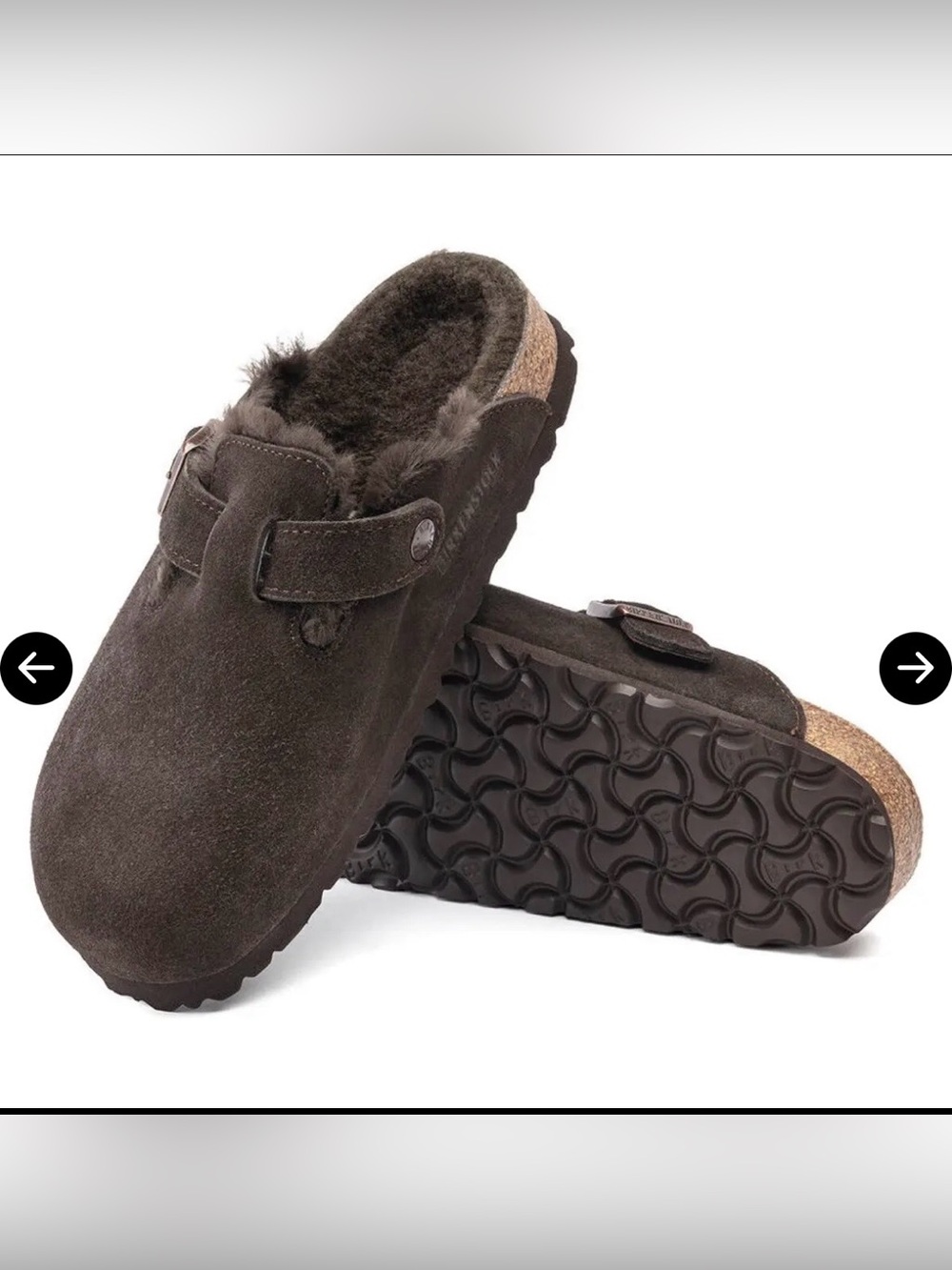 Birkenstock Kids Suede Clog - Dark Brown